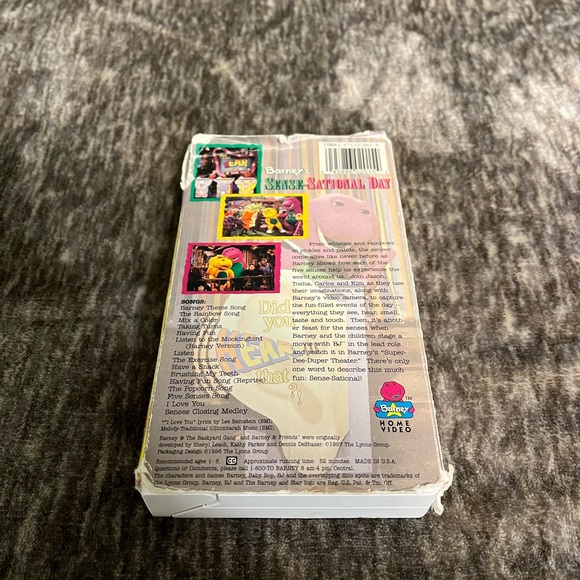 Barney VHS Tape Vintage Classic Collection Sense Sational  Day VHS Tape - Picture 7 of 7